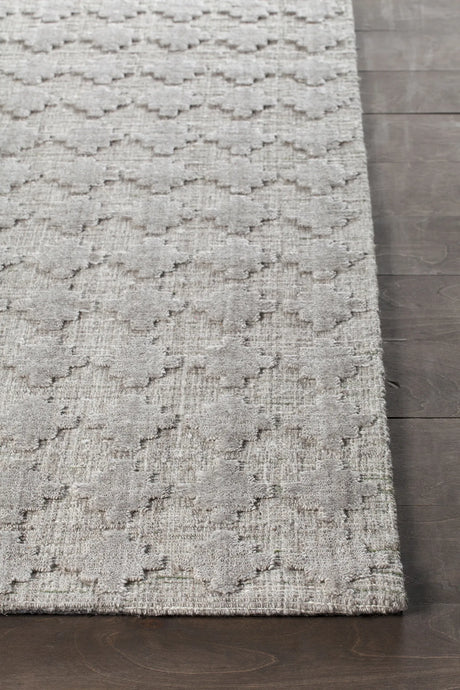 Chandra Netix NET-33200 Grey rug, corner detail