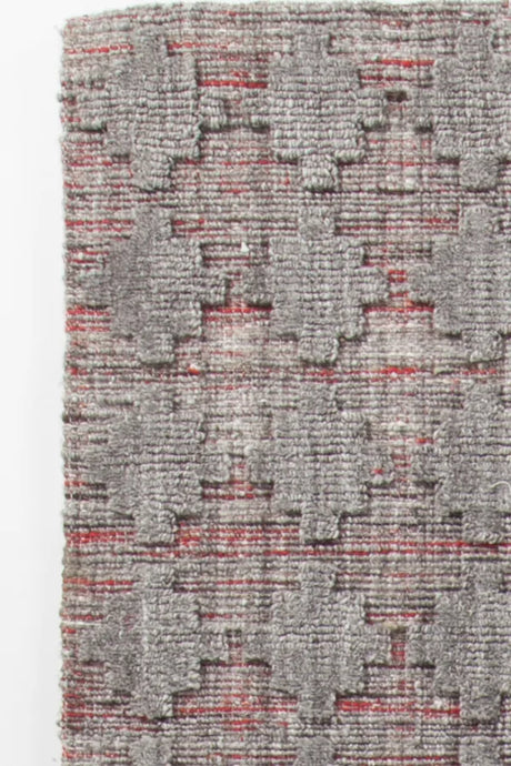 Chandra Netix NET-33201 Red and Grey rug, texture close-up