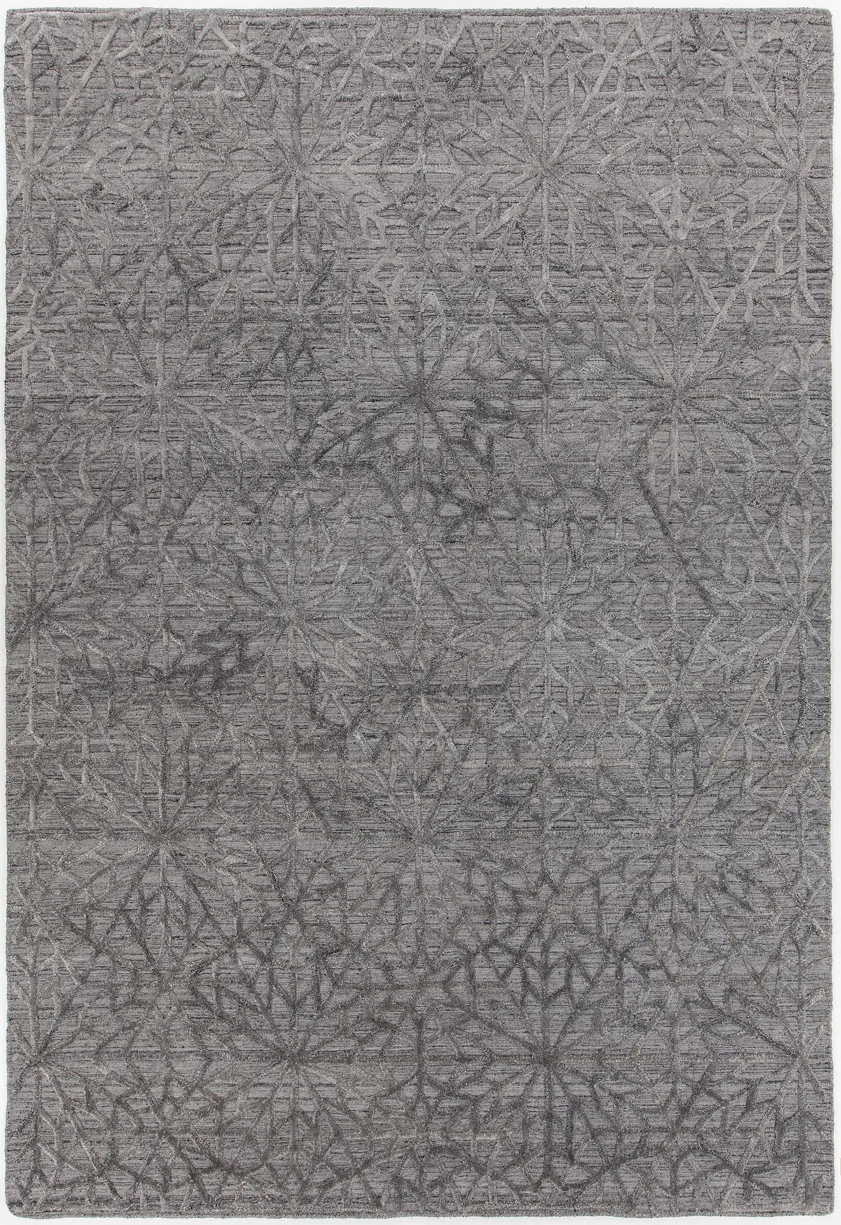 Chandra Nimah NIM-46501 Grey and Silver rug, flat view