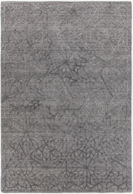 Chandra Nimah NIM-46501 Grey and Silver rug, flat view