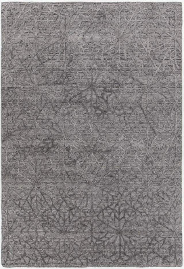 Chandra Nimah NIM-46501 Grey and Silver rug, flat view