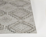 Chandra Nimah NIM-46502 Silver rug, corner detail