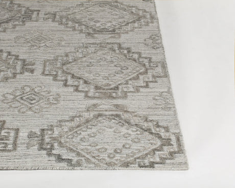 Chandra Nimah NIM-46502 Silver rug, corner detail
