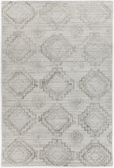 Chandra Nimah NIM-46502 Silver rug, flat view
