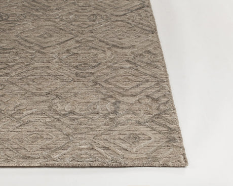 Chandra Nimah NIM-46503 Brown rug, corner detail