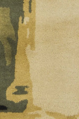 Chandra Nirvana NIR-6600 Blue and Green and Beige and Gold and Burgundy rug, texture close-up