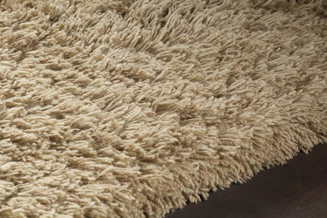 Chandra Noely NOE-43202 Tan rug, side detail view