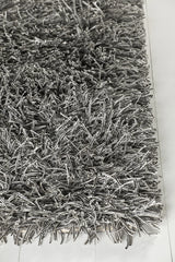 Chandra Nora NOR-44900 White and Black rug, corner detail