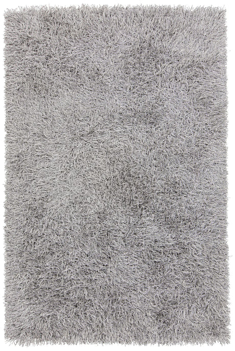 Chandra Nora NOR-44900 White and Black rug, flat view