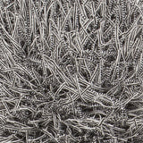 Chandra Nora NOR-44900 White and Black rug, texture close-up