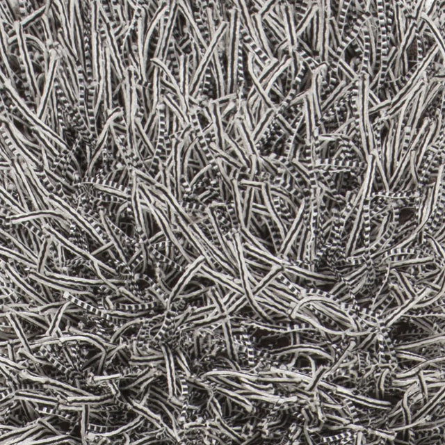 Chandra Nora NOR-44900 White and Black rug, texture close-up