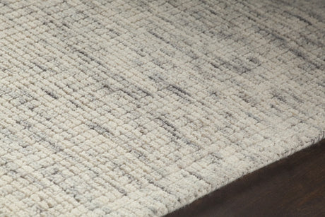 Chandra Oasis OAS-43400 White and Grey rug, side detail view