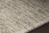 Chandra Oasis OAS-43402 White and Brown rug, side detail view