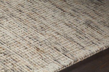 Chandra Oasis OAS-43402 White and Brown rug, side detail view