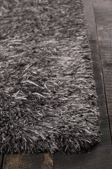 Chandra Onex ONE-35300 Grey and Black rug, corner detail