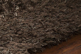 Chandra Onex ONE-35301 Brown rug, side detail view