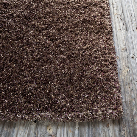 Chandra Orchid ORC-9701 Dark Brown rug, corner detail