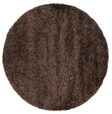 Chandra Orchid ORC-9701 Dark Brown round rug, flat view