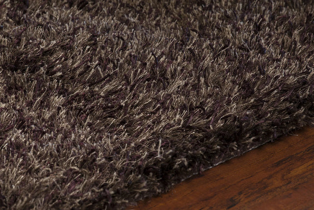 Chandra Orchid ORC-9701 Dark Brown rug, side detail view