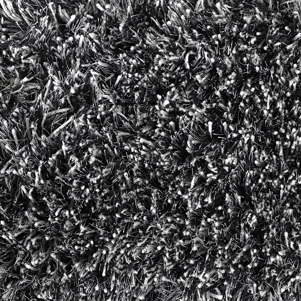 Chandra Orchid ORC-9702 Black and Ivory and Grey rug, texture close-up