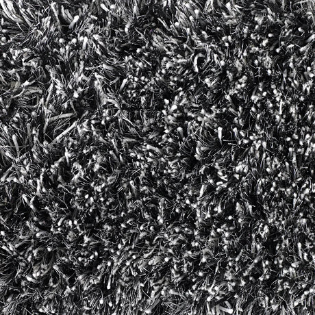 Chandra Orchid ORC-9702 Black and Ivory and Grey rug, texture close-up