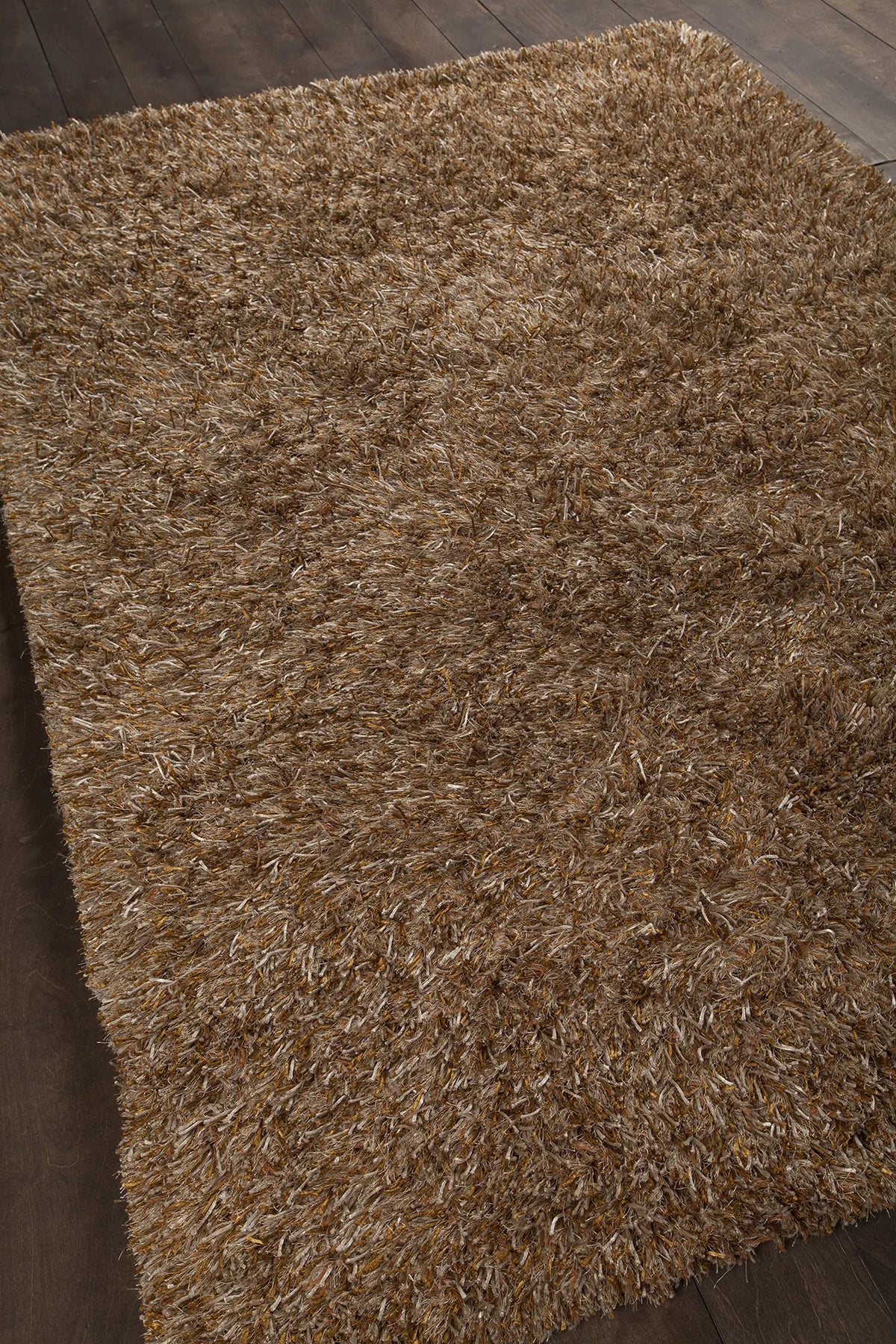 Chandra Orchid ORC-9703 Brown and Tan rug, angled side view
