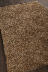Chandra Orchid ORC-9703 Brown and Tan rug, angled side view