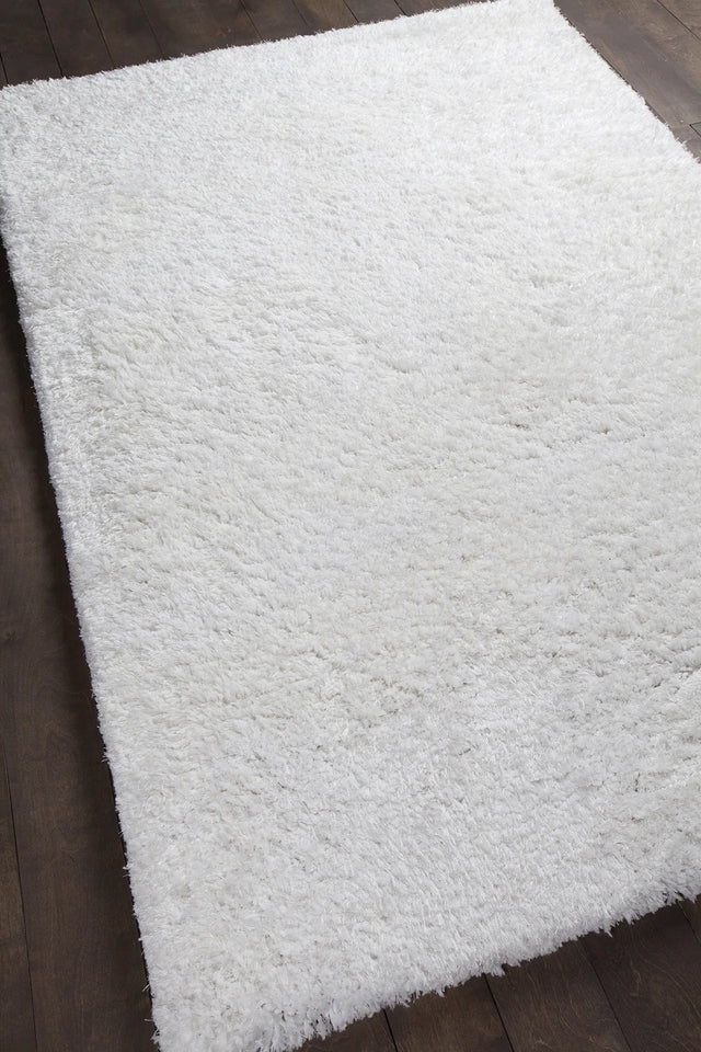 Chandra Osim OSI-35103 White rug, angled side view