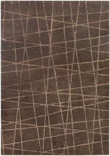 Chandra Oslo OSL-31901 Brown and Light Brown rug, flat view