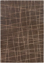 Chandra Oslo OSL-31901 Brown and Light Brown rug, flat view