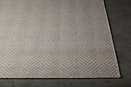 Chandra Paisley PAI-47302 Grey rug, corner detail