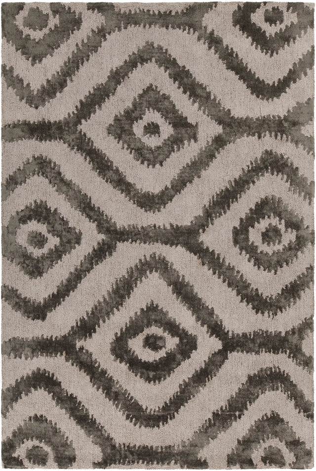 Chandra Paola PAO-41401 Natural and Grey rug, flat view