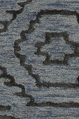 Chandra Paola PAO-41402 Blue and Black rug, texture close-up
