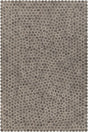 Chandra Patagonia PAT-46802 Black and White rug, flat view