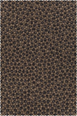 Chandra Pebbles PEB-46701 Brown and Grey rug, flat view