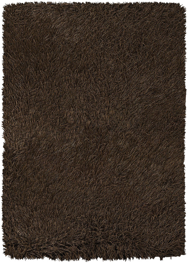 Chandra Poligan POL-30801 Brown rug, flat view