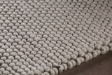 Chandra Quina QUI-42901 Silver rug, side detail view