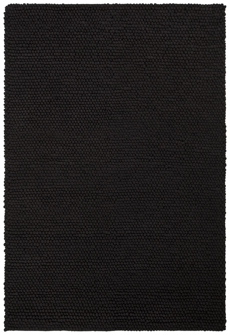 Chandra Quina QUI-42902 Black rug, flat view