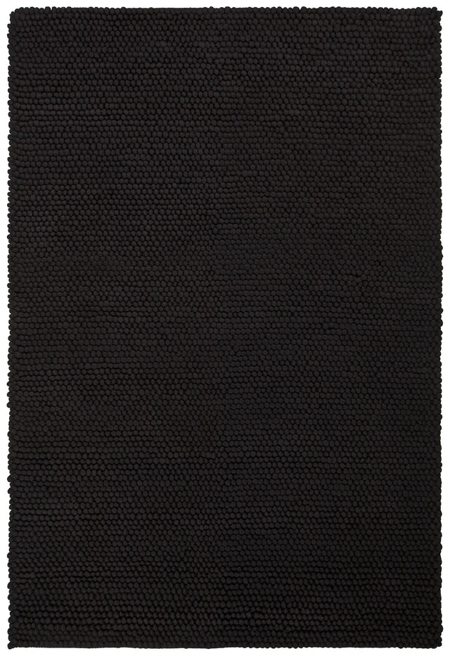 Chandra Quina QUI-42902 Black rug, flat view