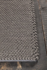 Chandra Quina QUI-42903 Grey rug, corner detail