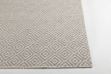 Chandra Raven RAV-47400 Grey rug, corner detail