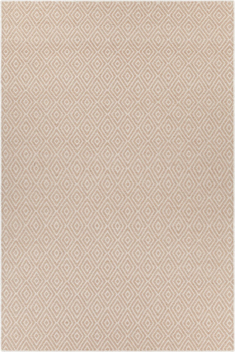 Chandra Raven RAV-47402 Tan rug, flat view