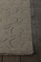 Chandra Rekha REK-29600 Taupe and Brown rug, corner detail