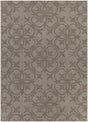 Chandra Rekha REK-29600 Taupe and Brown rug, flat view