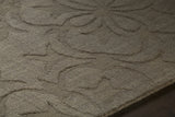Chandra Rekha REK-29600 Taupe and Brown rug, side detail view