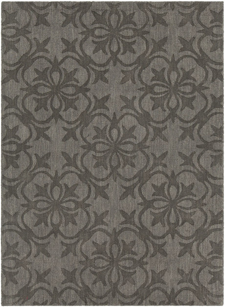 Chandra Rekha REK-29601 Taupe and Charcoal rug, flat view