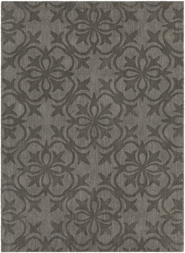Chandra Rekha REK-29601 Taupe and Charcoal rug, flat view