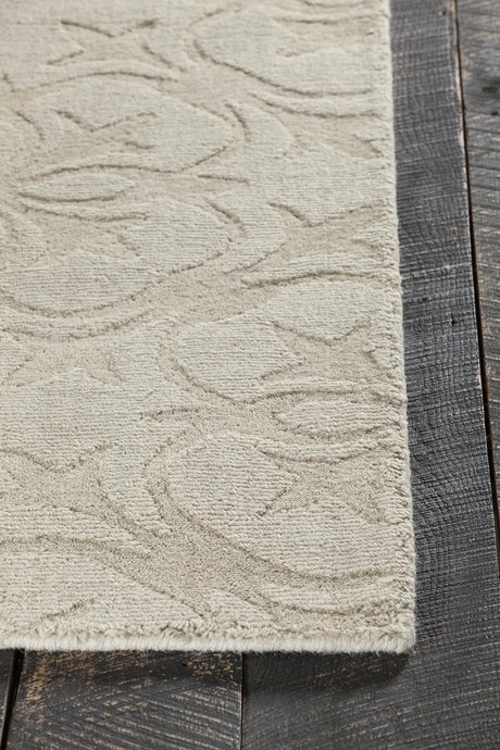 Chandra Rekha REK-29602 Cream rug, corner detail
