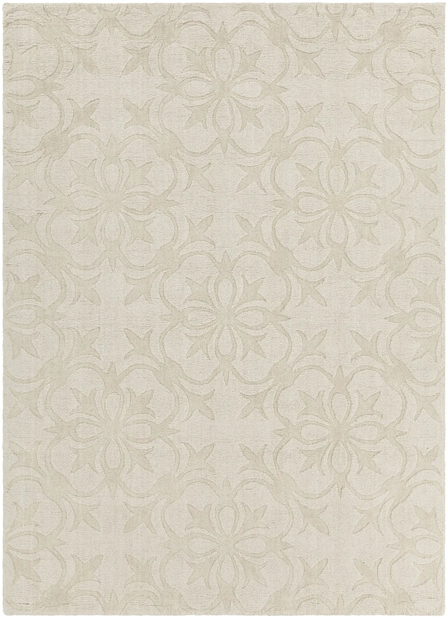 Chandra Rekha REK-29602 Cream rug, flat view