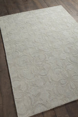 Chandra Rekha REK-29603 Grey rug, angled side view